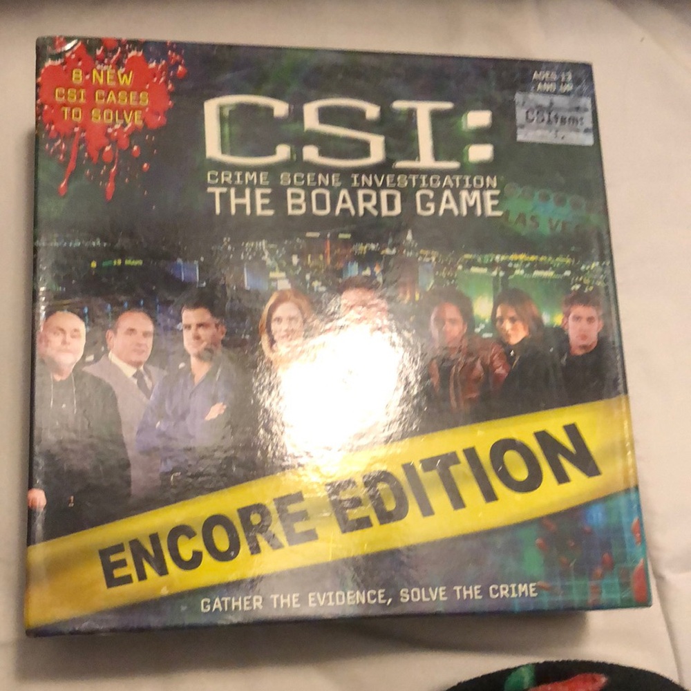 CSI: Crime Scene Investigation Board Game - Encore Edition